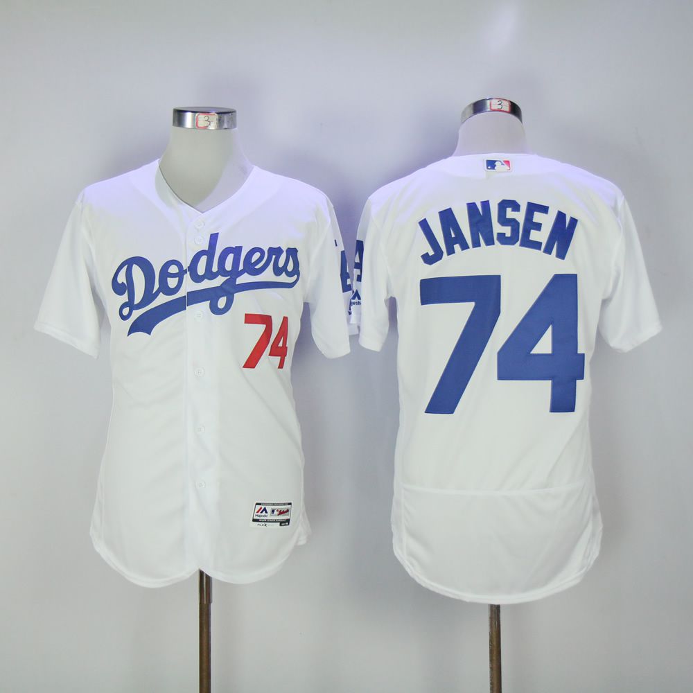 Men Los Angeles Dodgers #74 Jansen White MLB Jerseys->los angeles dodgers->MLB Jersey